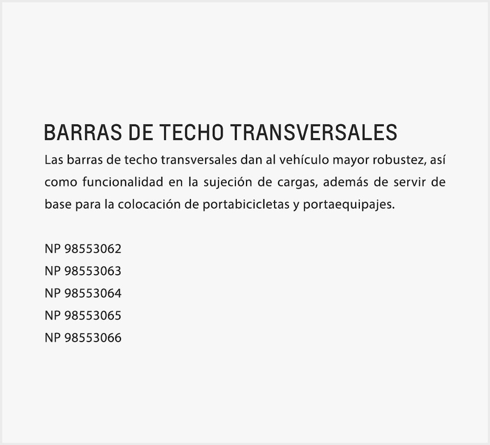 Chevrolet Colorado Accesorios Carga - Barra de Techo