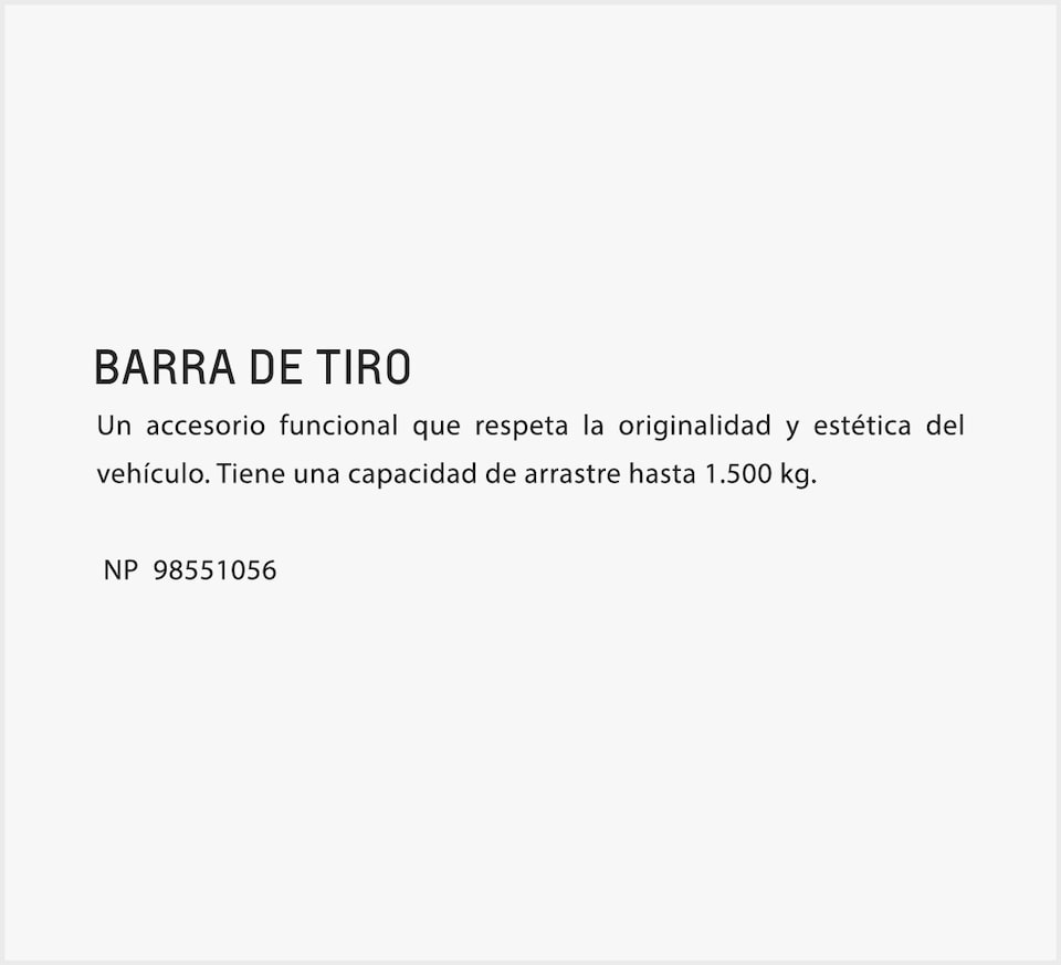 Chevrolet Colorado Accesorios Carga - Barra de Tiro