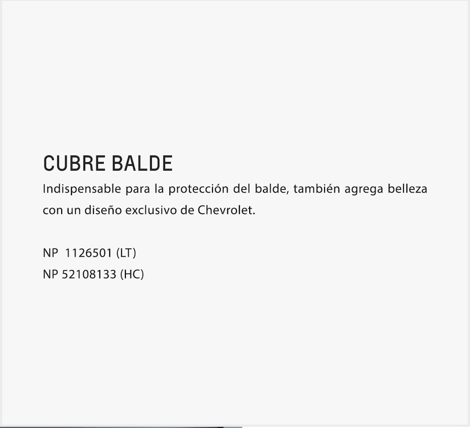 Chevrolet Colorado Accesorios Kit Seguridad - Cubrebalde