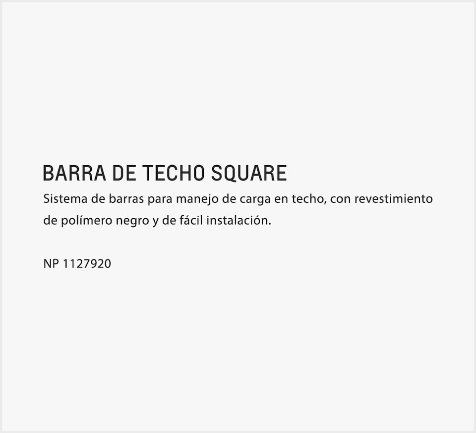 Chevrolet Colorado Accesorios  - Barra de Techo Square