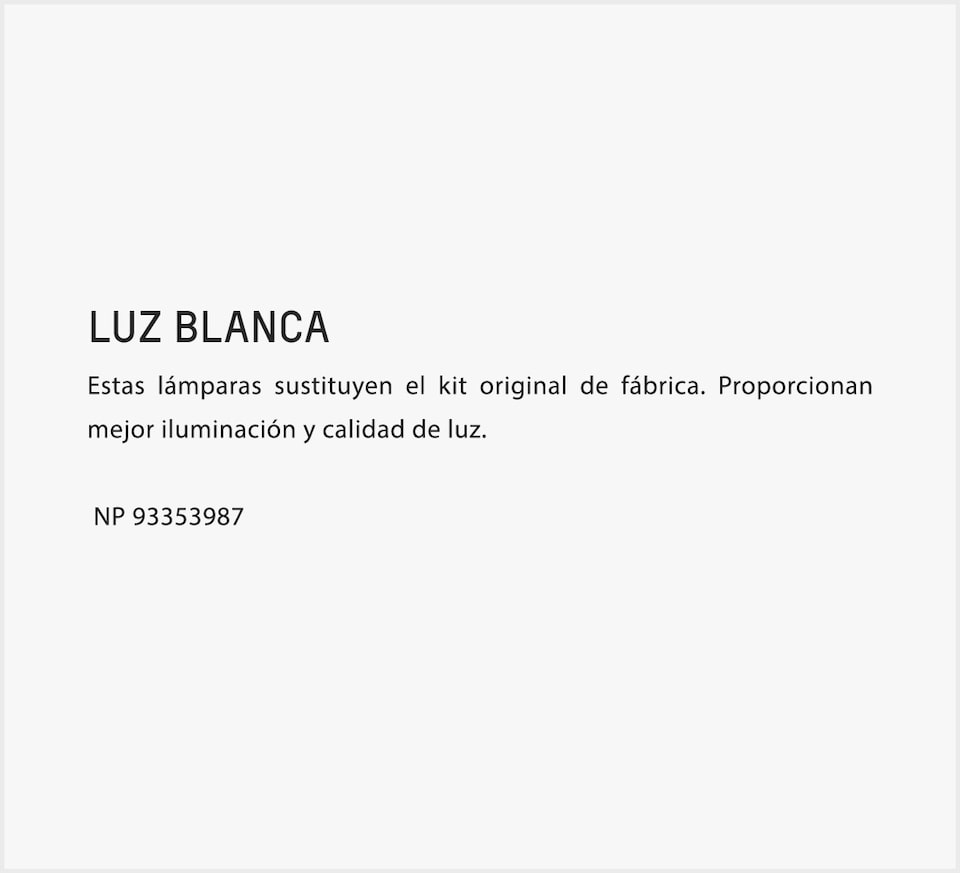 Chevrolet Colorado Accesorios  Seguridad - Luz Blanca