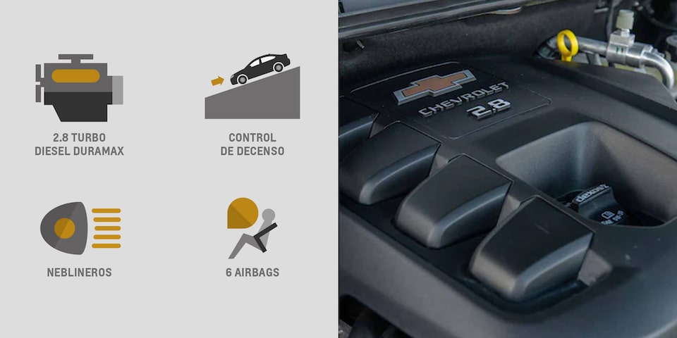 Chevrolet Colorado Z71 versión LT MT características de potencia