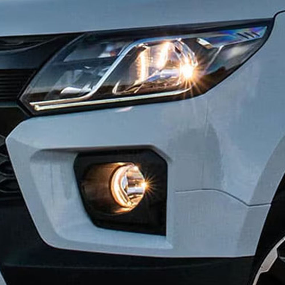 Vista en detalle de los Faros LED de la Chevrolet Colorado.