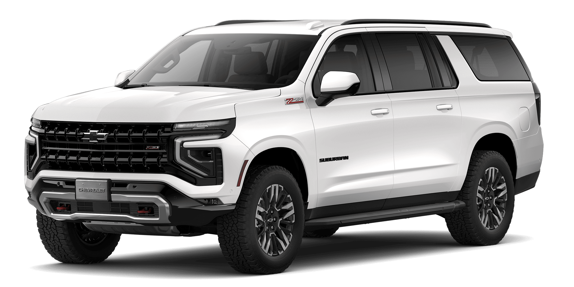 Chevrolet Suburban Z71 SUV blanco, seguridad y lujo en cada viaje