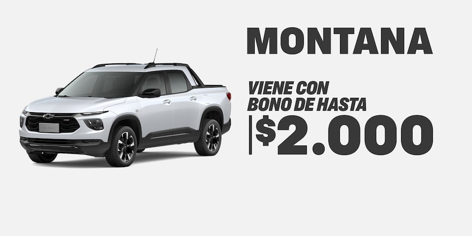 Chevrolet Montana - Viene con bono de hasta $2.000