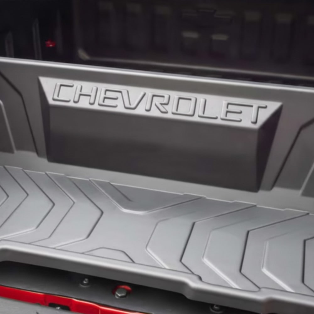 Enfoque en la bandeja organizadora de la Chevrolet Montana.