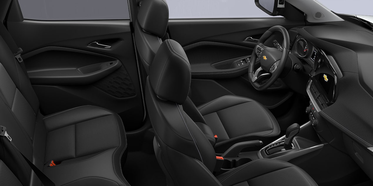 Vista completa del interior de la Chevrolet Montana.