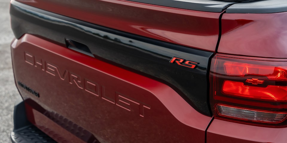 Vista en detalle de la parte trasera de la Chevrolet Montana.