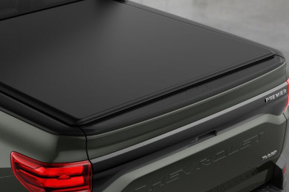Detalle del balde de la nueva camioneta Chevrolet Montana