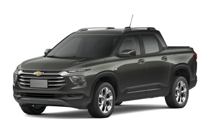 Elije la nueva camioneta Chevrolet Montana en color gris metálico