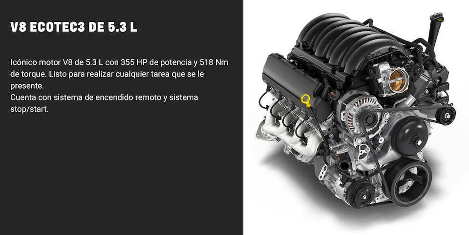 Conoce las características del motor de la nueva camioneta Chevrolet All New Silverado Trail Boss Z71