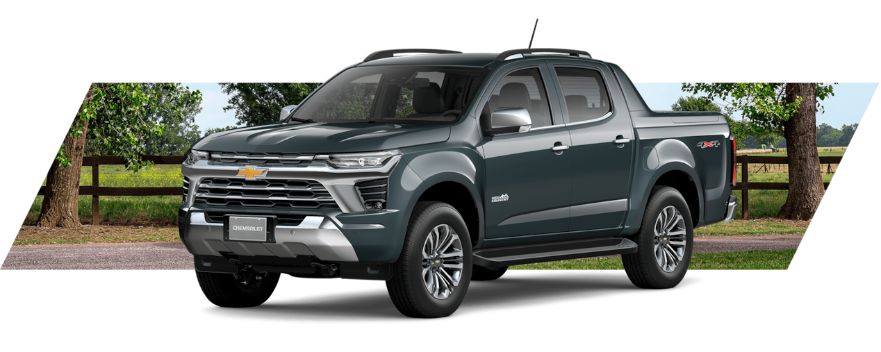 Chevrolet Colorado pickup negra 4x4 destacando diseño robusto y versatilidad