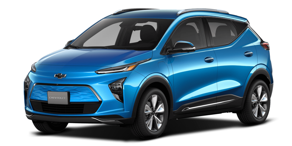 Chevrolet Bolt EUV color azul