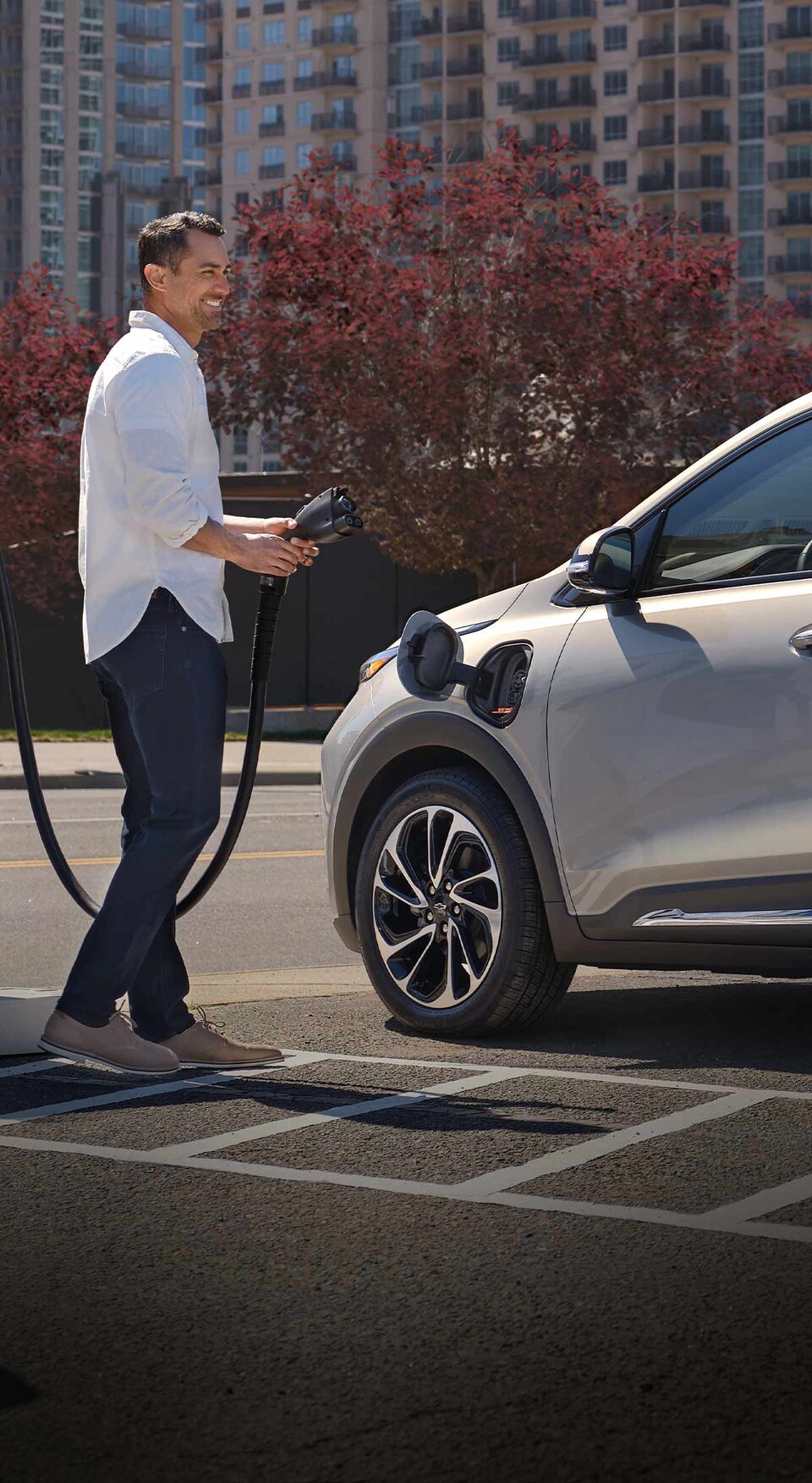 Los vehículos eléctricos Chevrolet pueden ser cargados en los puntos de carga