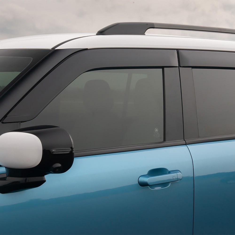 Vista cercana del deflector del clima del Spark EUV.