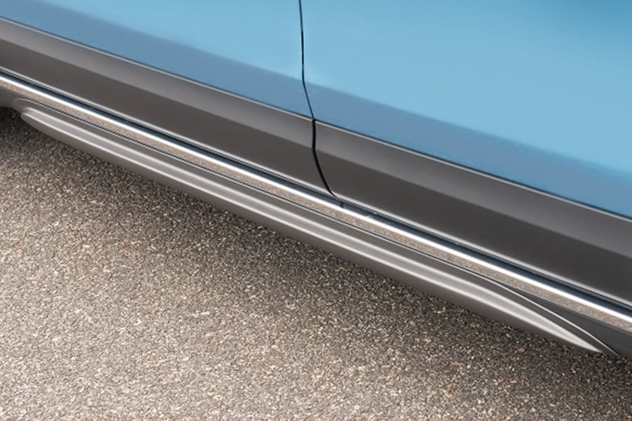 Vista cercana de los faldones de la Spark EUV.