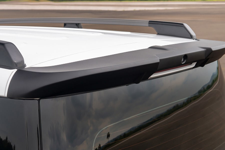 Detalle del alerón trasero del Spark EUV.